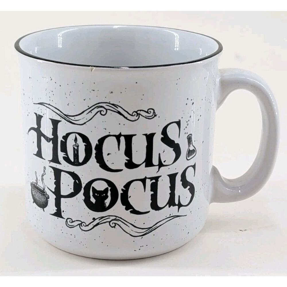 Disney Hocus Pocus Speckled Ceramic Camper Mug 20oz Halloween Coffee Cup